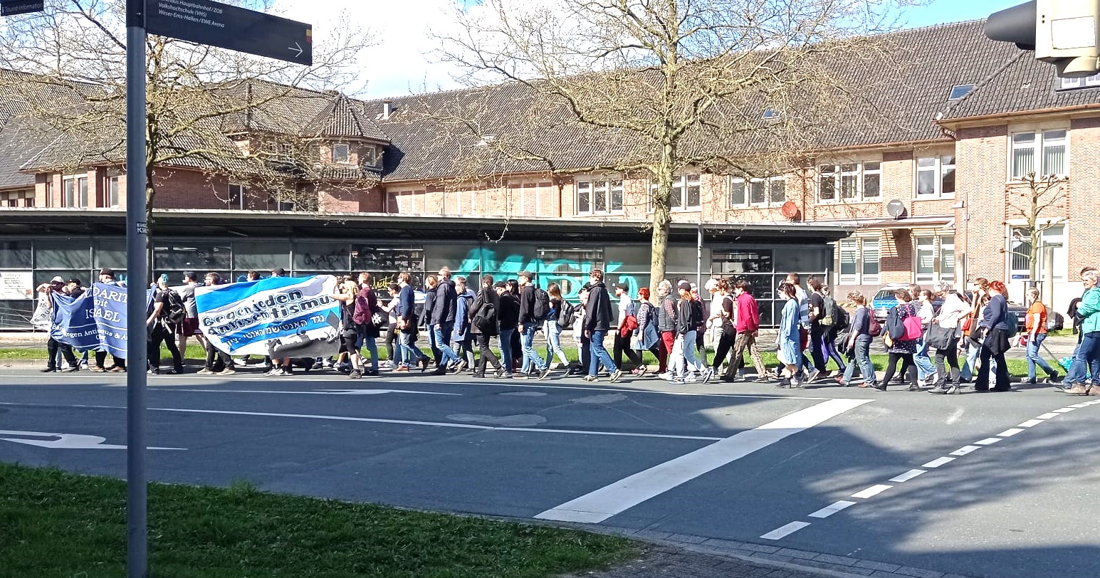 Demonstration gegen Antisemitismus, Oldenburg, 04.07.2024