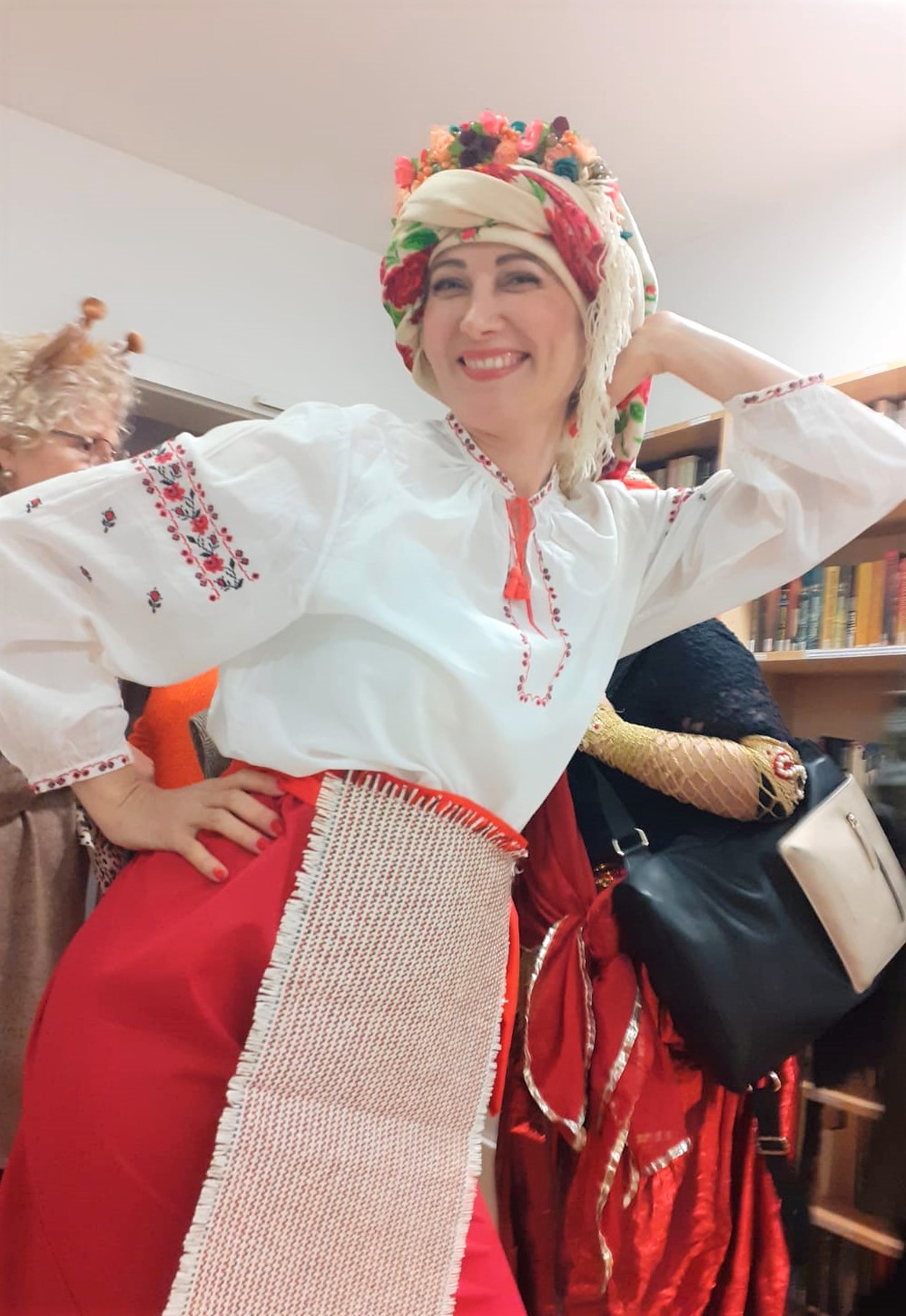 Alina Treiger beim Purim-Fest