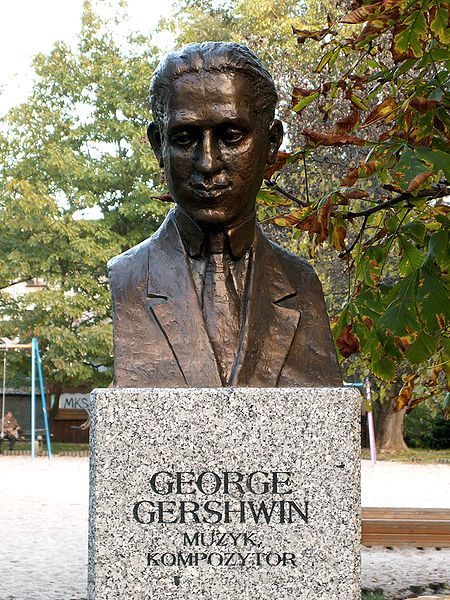 Büste von George Gershwin in Kielce (Polen)